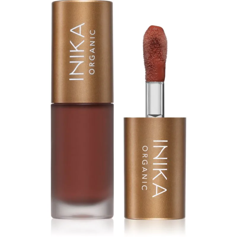 INIKA Organic Lip Oil Collagen + Squalane λάδι με χρώμα για τα χείλη με κολαγόνο απόχρωση Cinnamon 5 ml