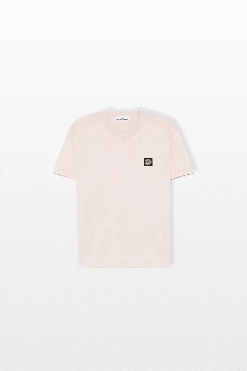 STONE ISLAND Ανδρικό Ροζ Compass-Motif T-shirt