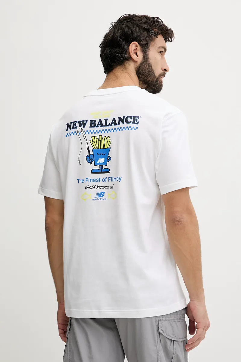 New Balance T-shirt ανδρικό βαμβακερό Fish and Chips