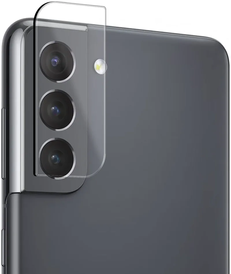 Κόκκινο Tempered Glass Camera Lens Protector - Αντιχαρακτικό Προστατευτικό Γυαλί για Φακό Κάμερας Samsung Galaxy S21 5G - Transparent (8719246381867)