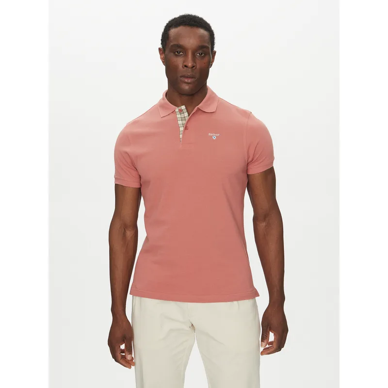 Barbour Polo Tartan MML0012PI55 Ροζ Regular Fit