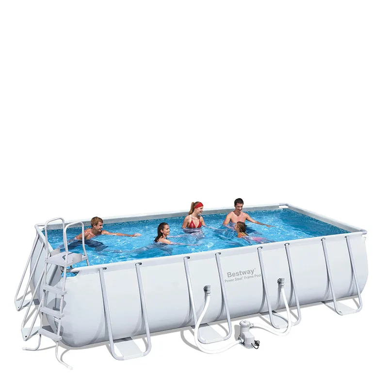 Πισίνα BESTWAY POWER STEEL RECTANGULAR FRAME POOL 5.49x2.74x1.22m