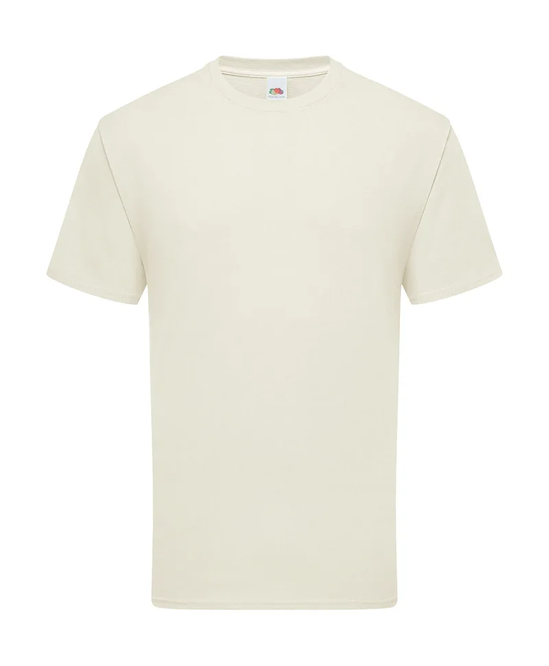 Iconic 195 Ringspun Premium T-Shirt Fruit of the Loom 61-422-0 Natural