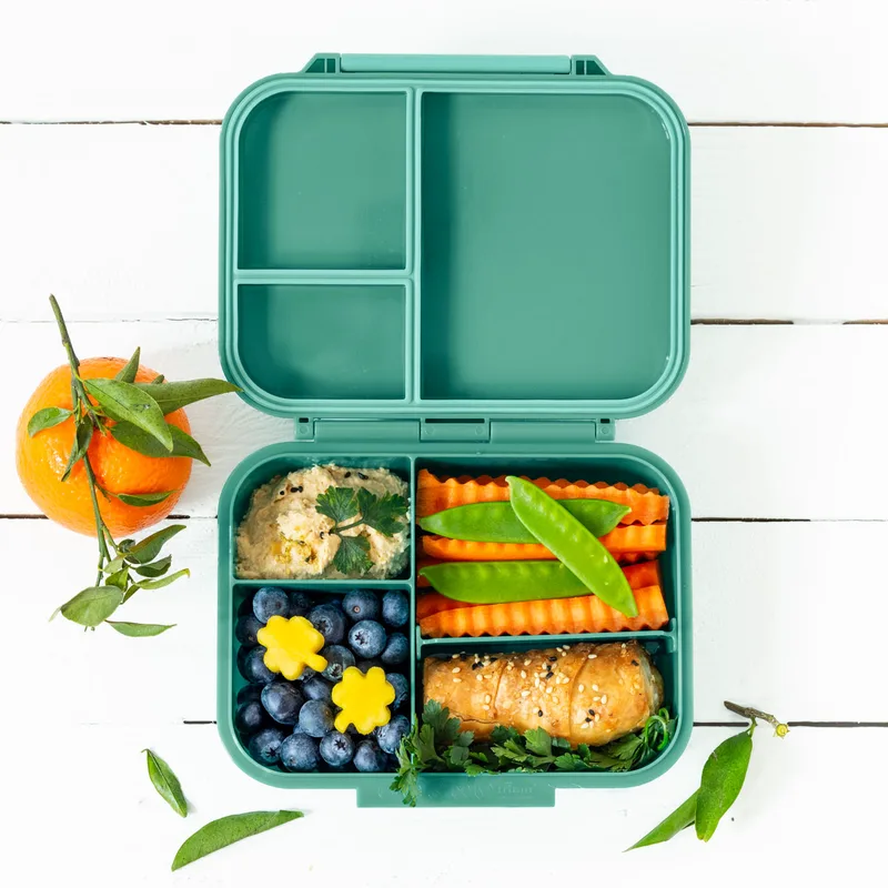 LEKKABOX Mini Classic - Lunchbox with 3 compartments - Forest