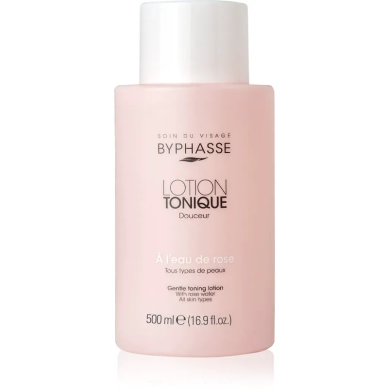 BYPHASSE Lotion Tonique τονωτική λοσιόν προσώπου με ροδόνερο 500 ml