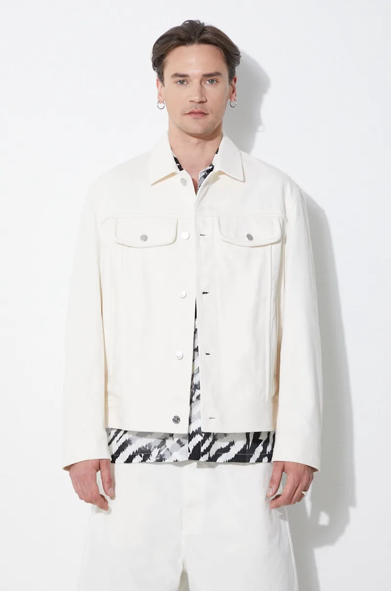 Βαμβακερό σακάκι Neil Barrett Slim Front Pockets Jean Jacket