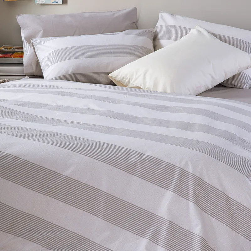 Παπλωματοθήκη Μονή (Σετ) 170X240 Nef Nef Casual Stripe Ecru (170x240)