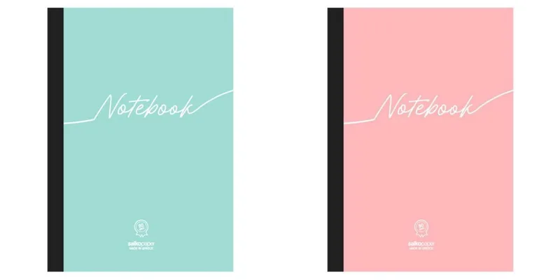 Τετράδιο ριγέ Salko Notebook 3 θέματα/96 φύλλα A4 (2 σχέδια)