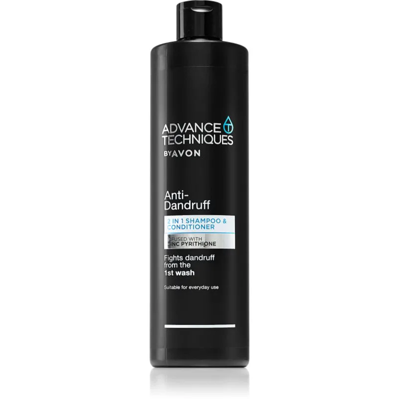 Avon Advance Techniques Anti-Dandruff σαμπουάν και κοντίσιονερ 2 σε 1 κατά της πιτυρίδας 400 ml