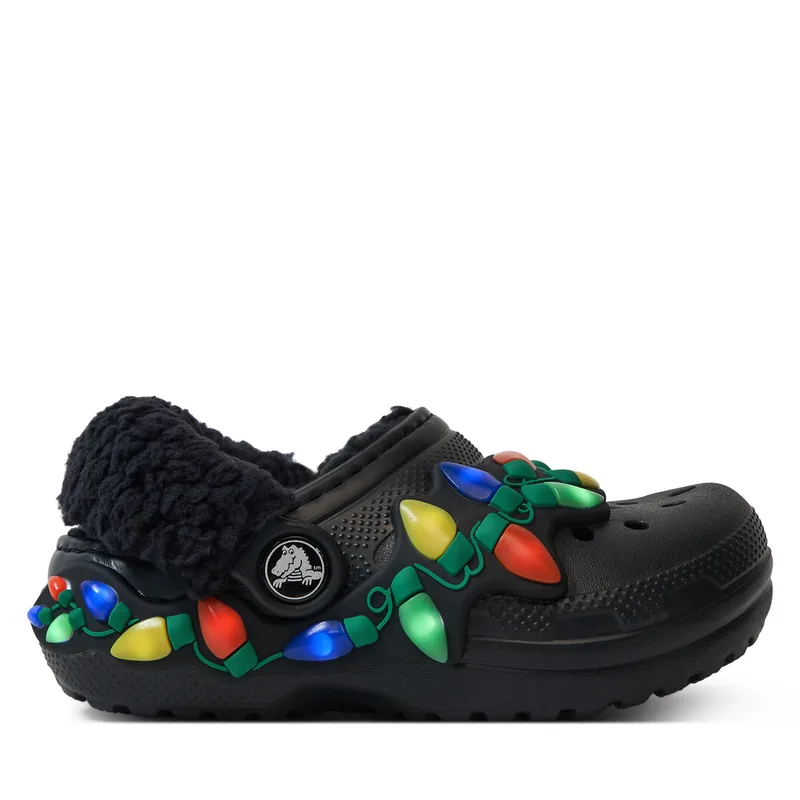 Παντόφλες Crocs Classic Lined Holiday Lights Cgt 212027 Μαύρο