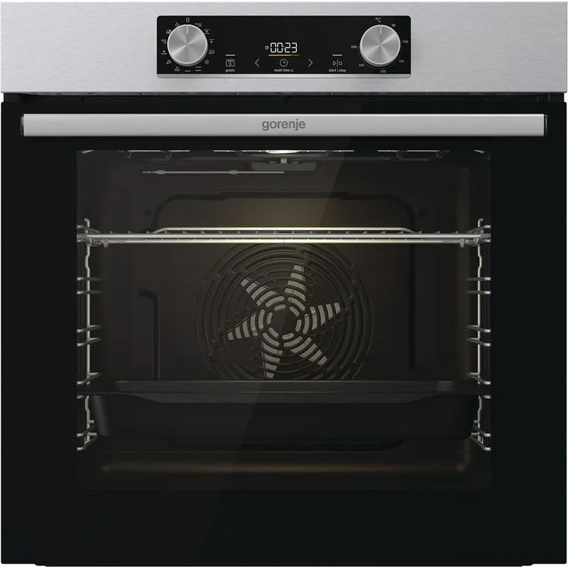 Gorenje BOP6737E02XK Φούρνος άνω Πάγκου 77lt χωρίς Εστίες Π59.5εκ, με Πυρόλυση, Α, Inox BOP6737E02XK