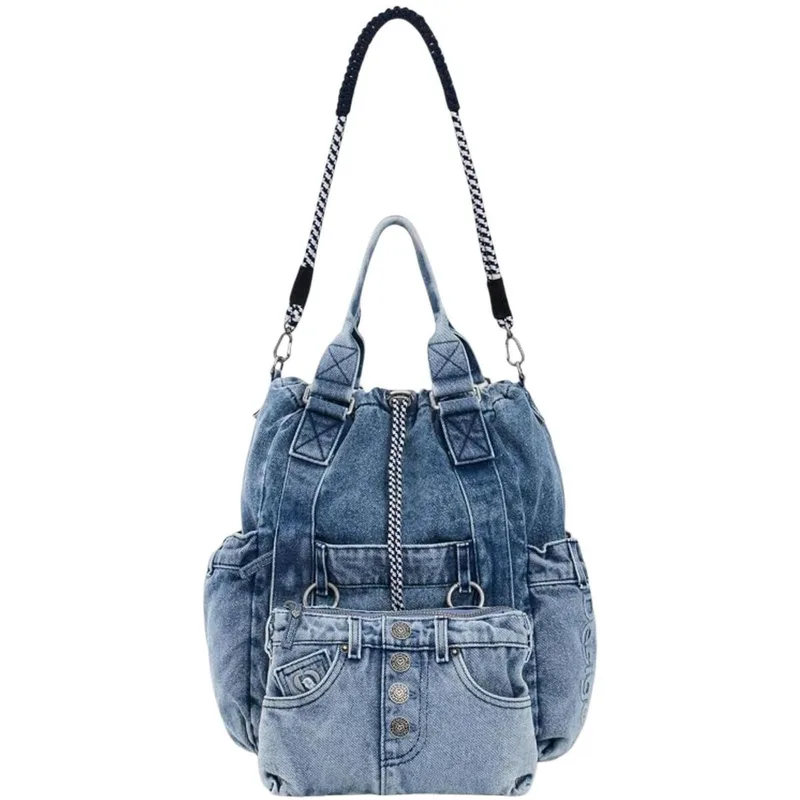 Σακίδιο πλάτης Desigual BACK_JACKDENIM GLOBE 26WAKD06
