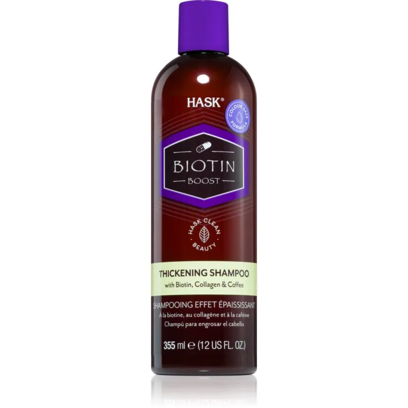 HASK Biotin Boost δυναμωτικό σαμπουάν για όγκο μαλλιών 355 ml