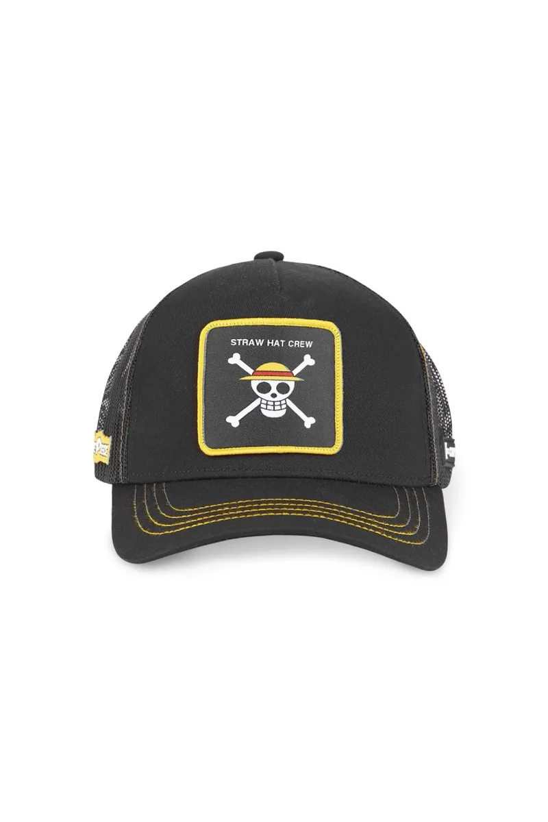 CAPSLAB Καπέλα ONE PIECE x CAPSLAB - CL/OP2/1/CAS/ONE1 -Μαύρο-CL/OP2/1/CAS/ONE1-BLACK