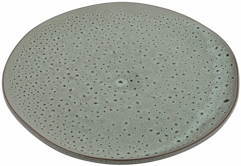 ΠΙΑΤΟ ΡΗΧΟ HOME FASHION ACCESSORIES GRANITE ΠΟΡΣΕΛΑΝΗ GLAZED ΕΚΡΟΥ 26X25X2CM