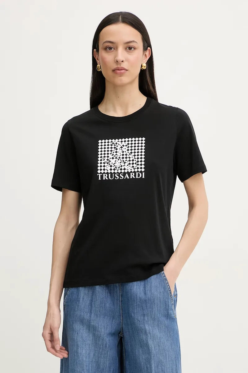 Trussardi T-shirt γυναικείος βαμβακερός
