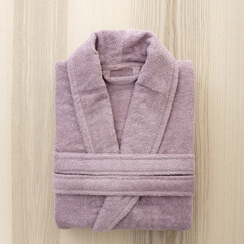 Μπουρνούζι Με Γιακά Nima Pure - Smoky Lilac