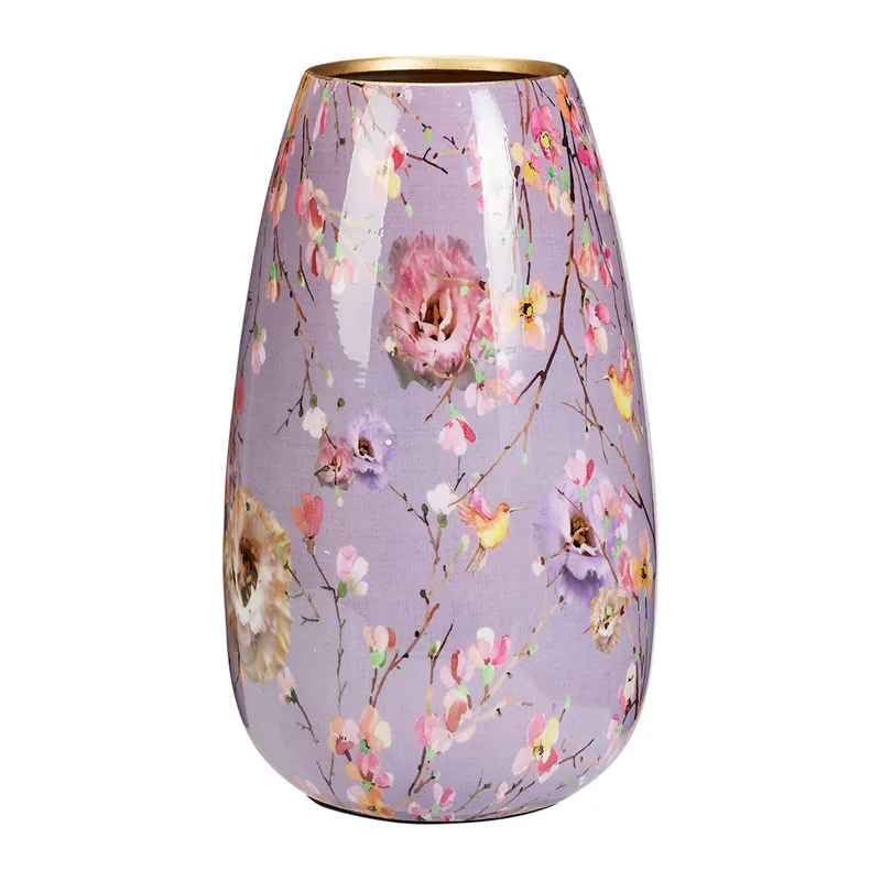 Διακοσμητικό Βάζο (Φ18x30) K-M Flower Print A67825350
