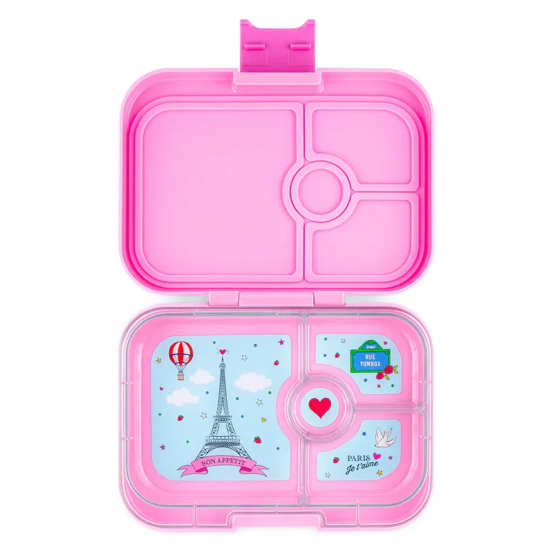Φαγητοδοχείο Yumbox Panino 4 θέσεων - Fifi Ροζ / Paris je t'aime tray