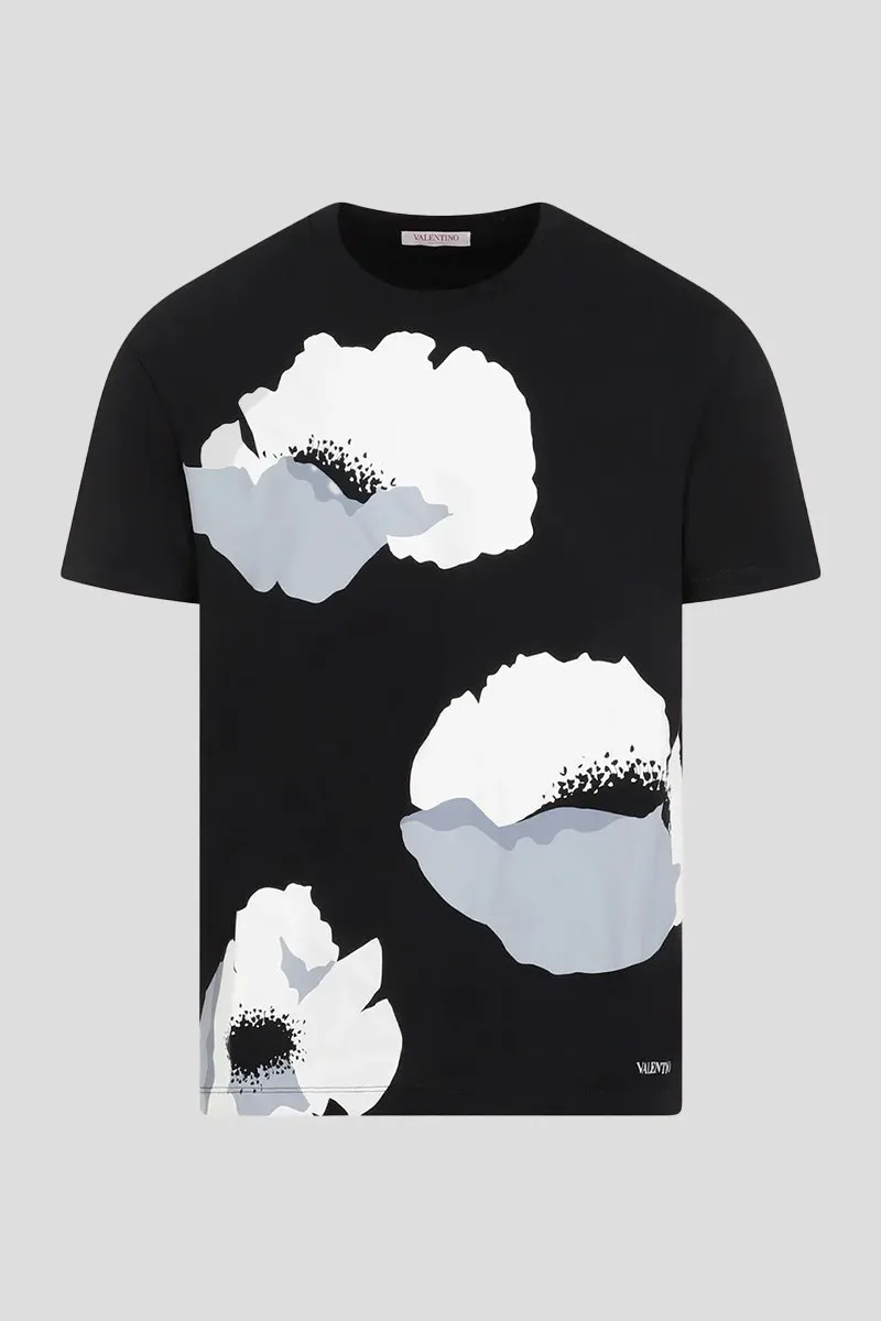 VALENTINO GARAVANI Ανδρικό Μαύρο Black Cotton T-Shirt