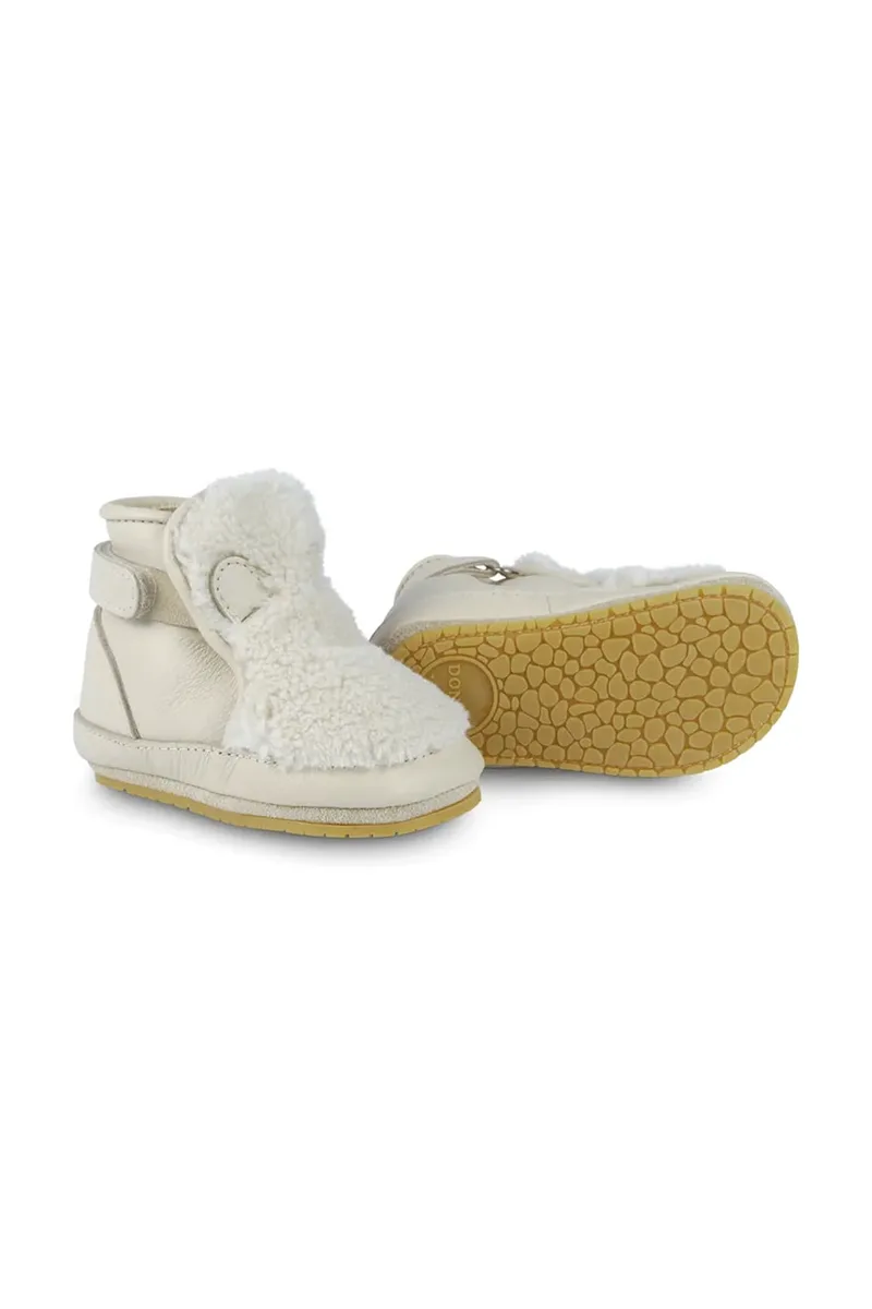 Δερμάτινα βρεφικά παπούτσια Donsje Richy Booties Polar Bear