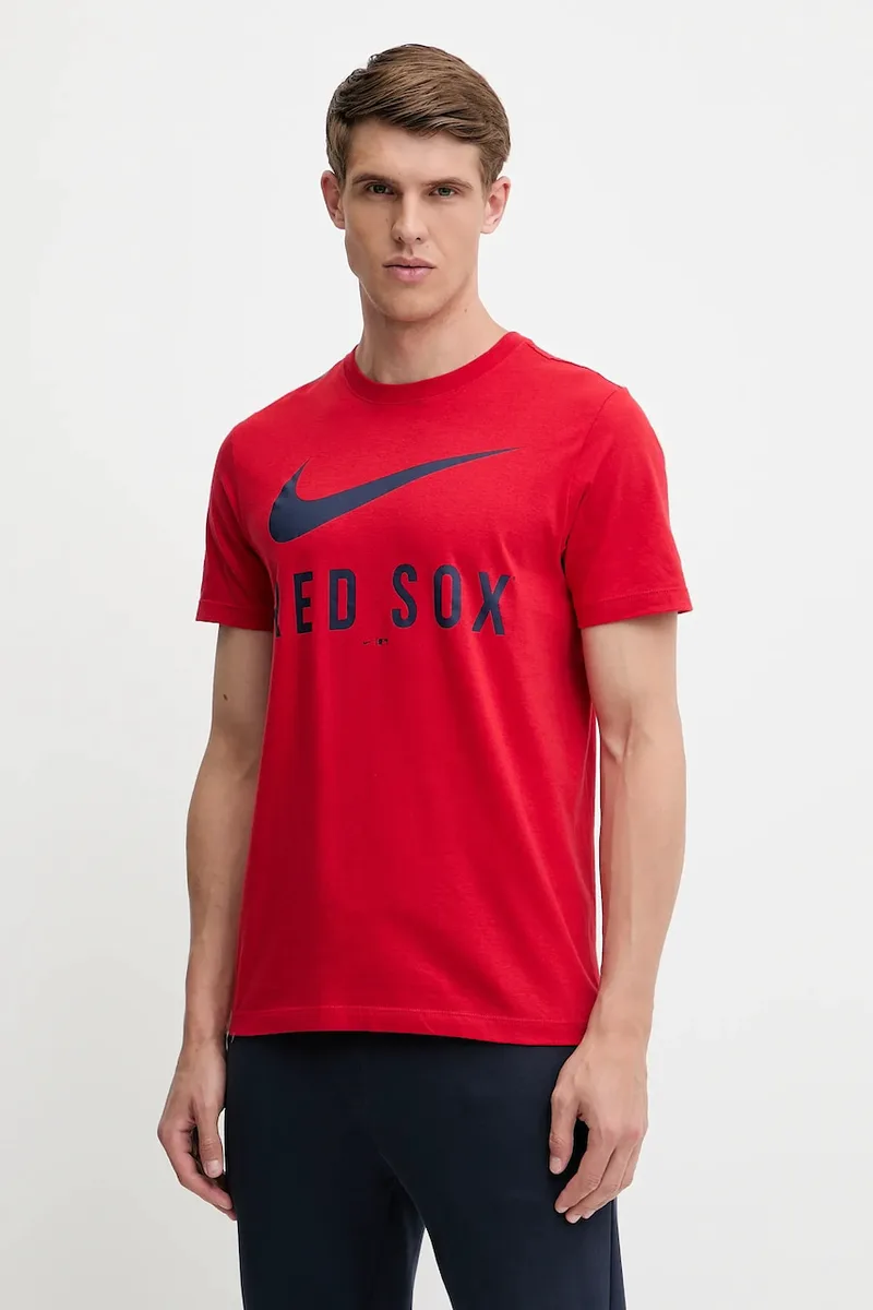 Βαμβακερό μπλουζάκι Nike Boston Red Sox