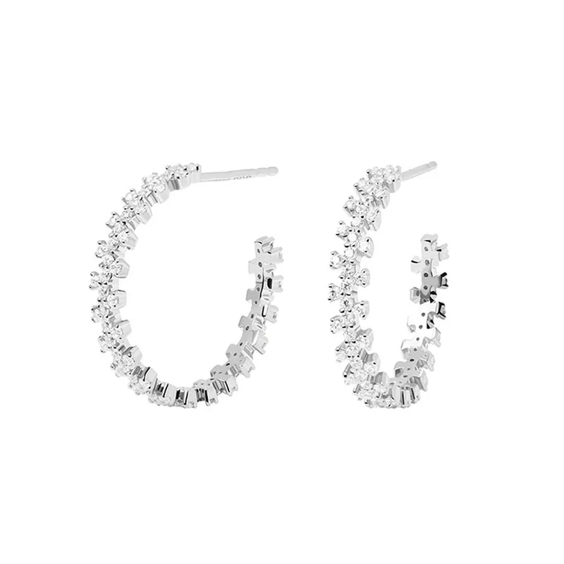 PDPAOLA Essentials Crown Σκουλαρίκια Απο Ασήμι AR02-579-U