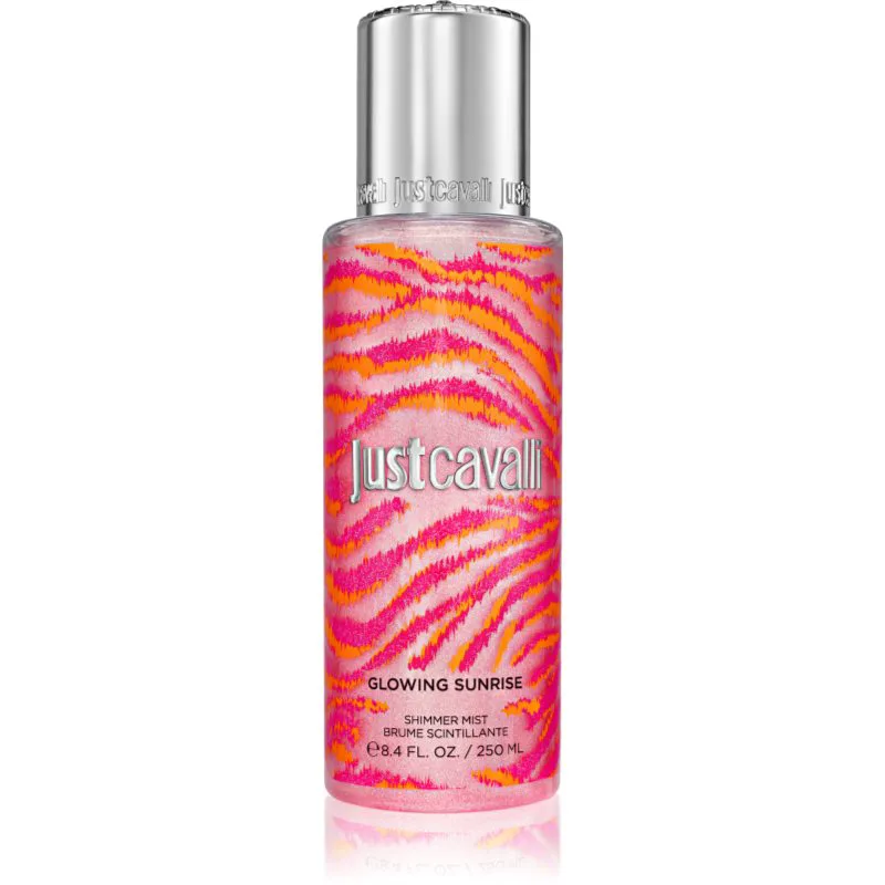Roberto Cavalli Just Cavalli Glowing Sunrise λαμπρυντική mist για το σώμα για γυναίκες 250 ml