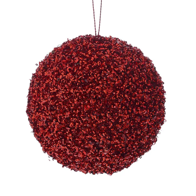 Χριστουγεννιάτικη Μπάλα Polyfoam Κόκκινη Glitter 8εκ. iliadis 83492 (Σετ 24 Τεμάχια) (Χρώμα: Κόκκινο) - Iliadis - il_83492