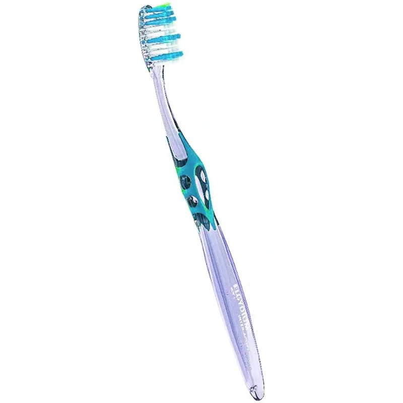 Elgydium Inter-Active Classic Souple Soft Μαλακή Χειροκίνητη Οδοντόβουρτσα για Αφαίρεση της Οδοντικής Πλάκας 1 Τεμάχιο - Γαλάζιο