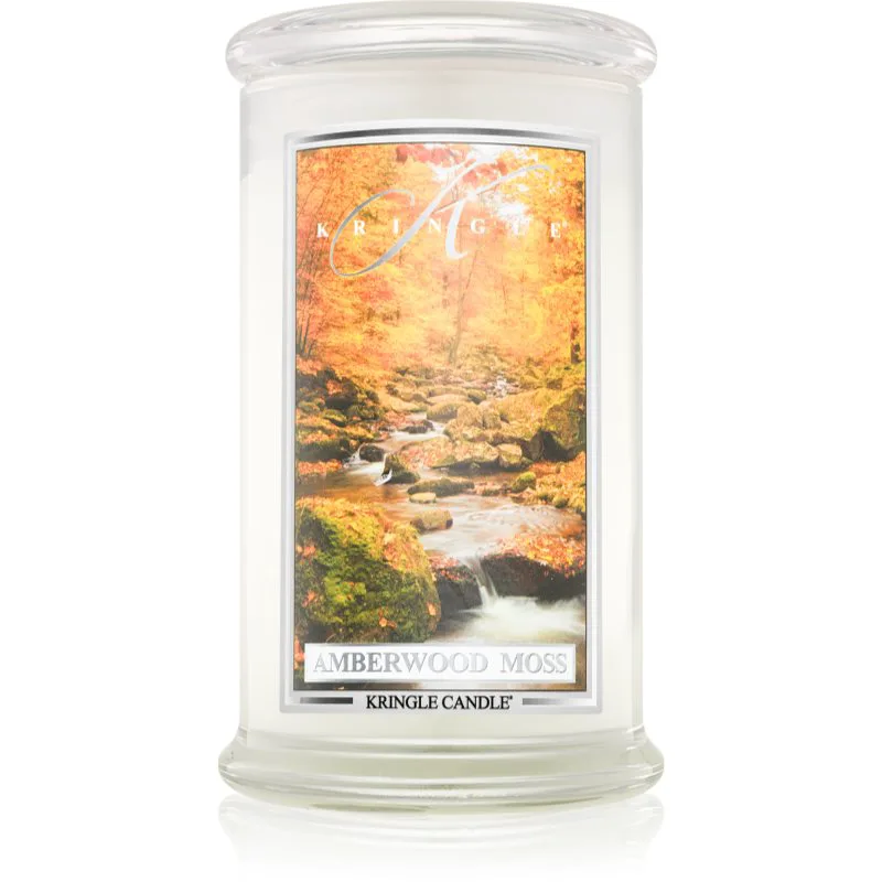 Kringle Candle Amberwood Moss αρωματικό κερί 624 γρ