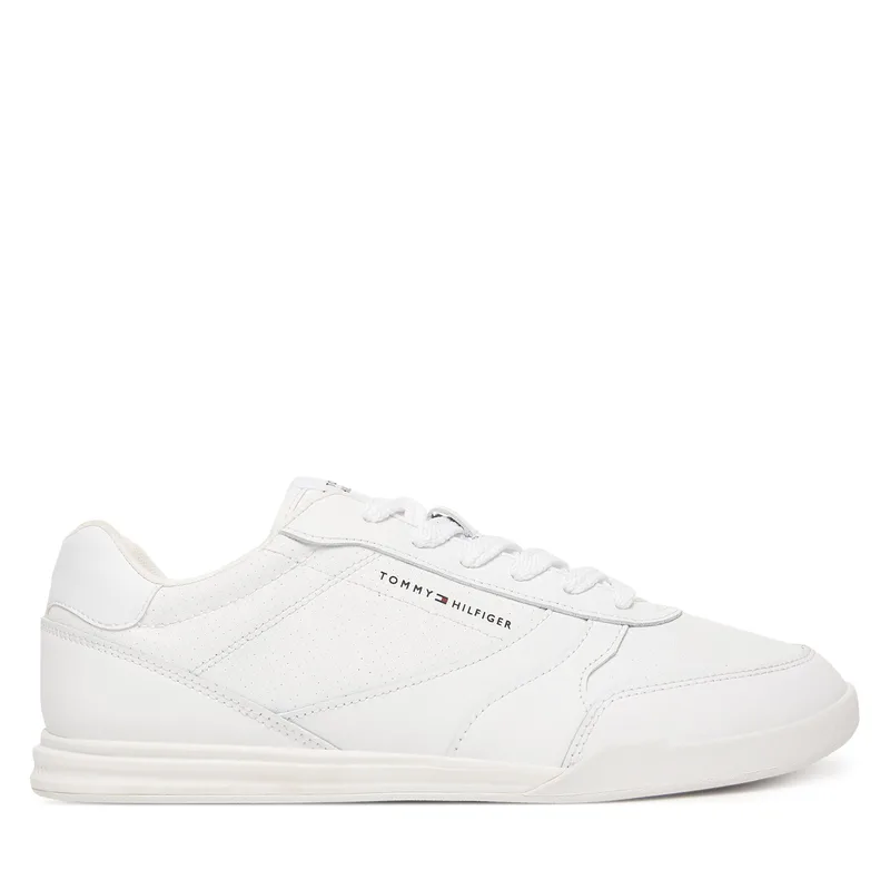 Αθλητικά Tommy Hilfiger Lopro Cup Leather FM0FM05677 Λευκό
