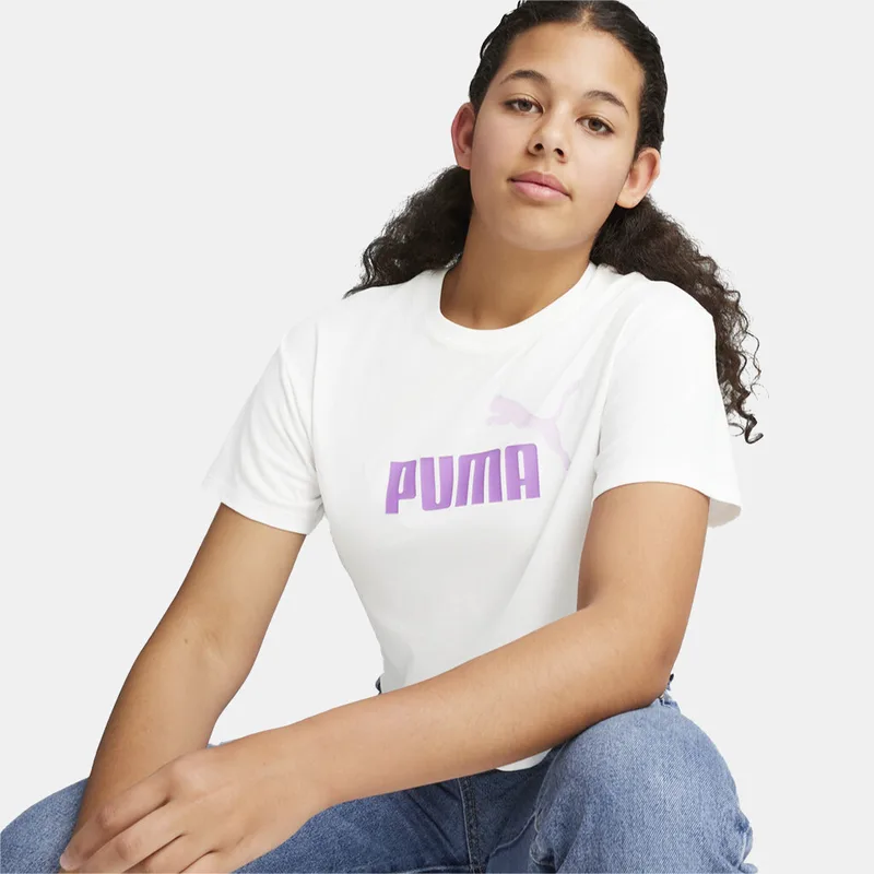 Puma Girls Logo Cropped Tee (9000162927_72410)