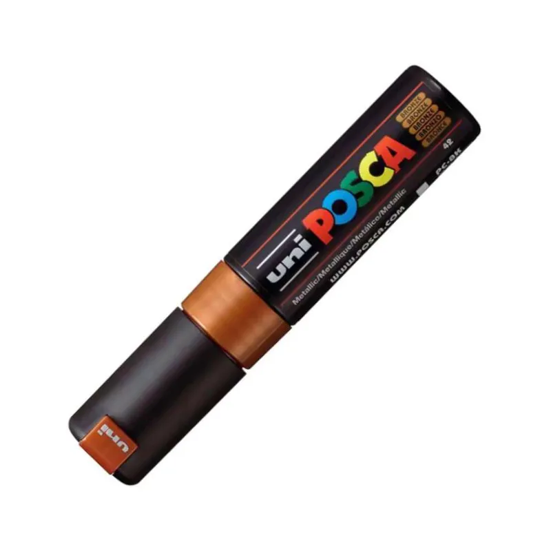 Μαρκαδόρος Posca PC-8K Πλακέ Bronze 8.0mm Uni-Ball