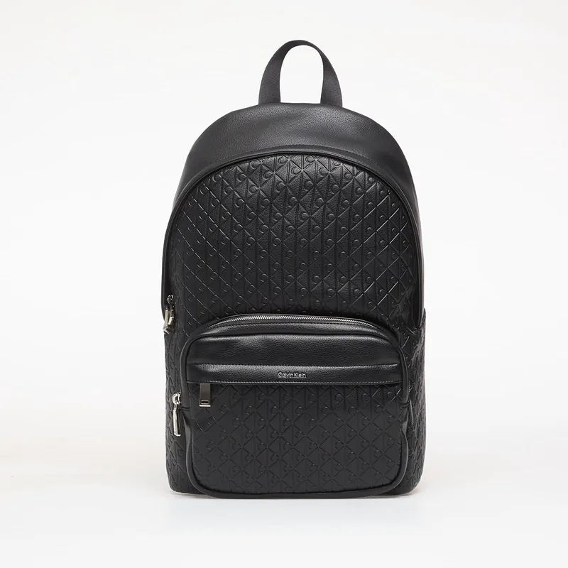Σακίδιο πλάτης Calvin Klein Emblem Aop Emboss Round Backpack Black Universal