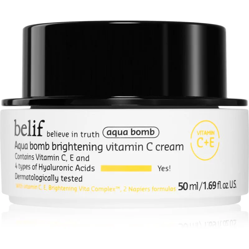belif Aqua Bomb Brightening Vitamin C Cream κρέμα φωτεινότητας με ενυδατικό αποτέλεσμα 50 ml
