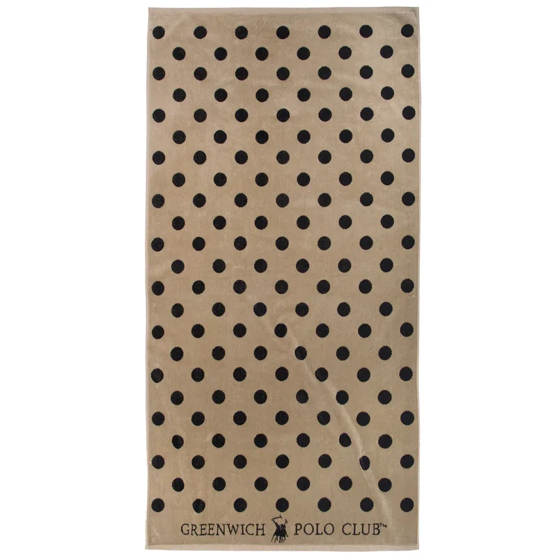 Greenwich polo club πετσετα θαλασσησ 90χ170 4071 black, taupe