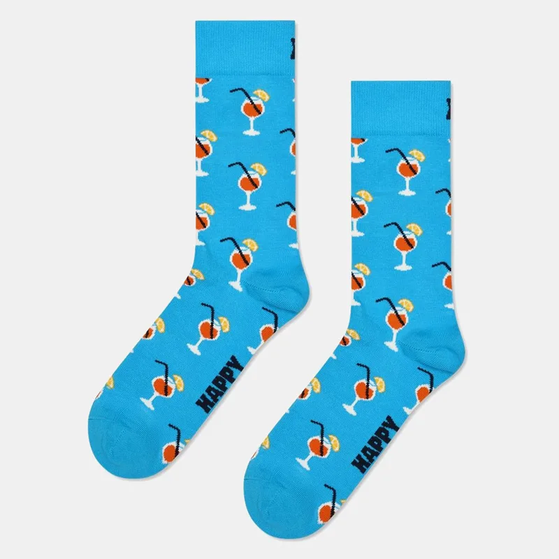 Happy Socks Πορτοκαλί Spritz Unisex Κάλτσες (9000227253_85465)