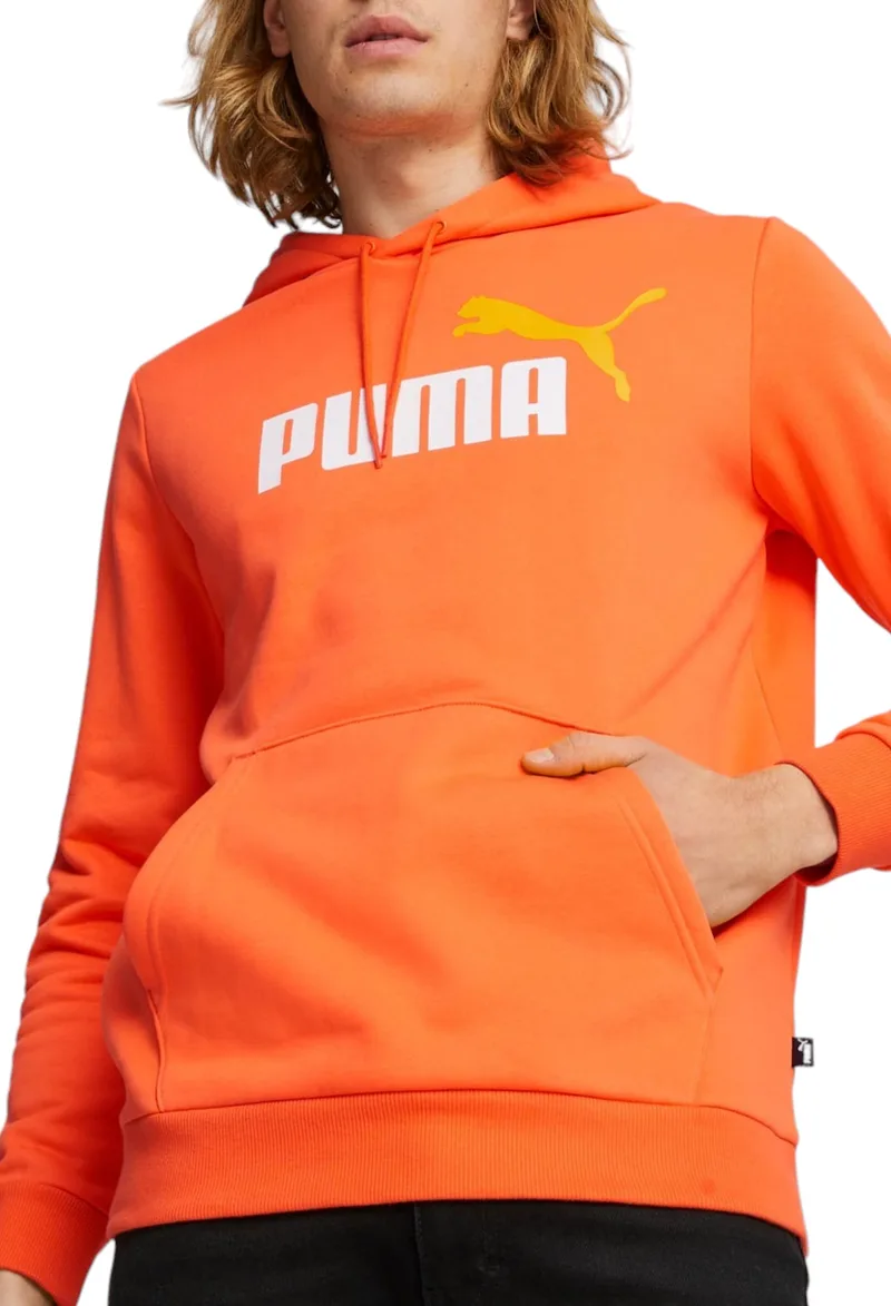 Μπλούζα Μακρυμάνικη Puma Ess+ 2 Col Big Logo Hoodie FL 586764-60 Ανδρικό