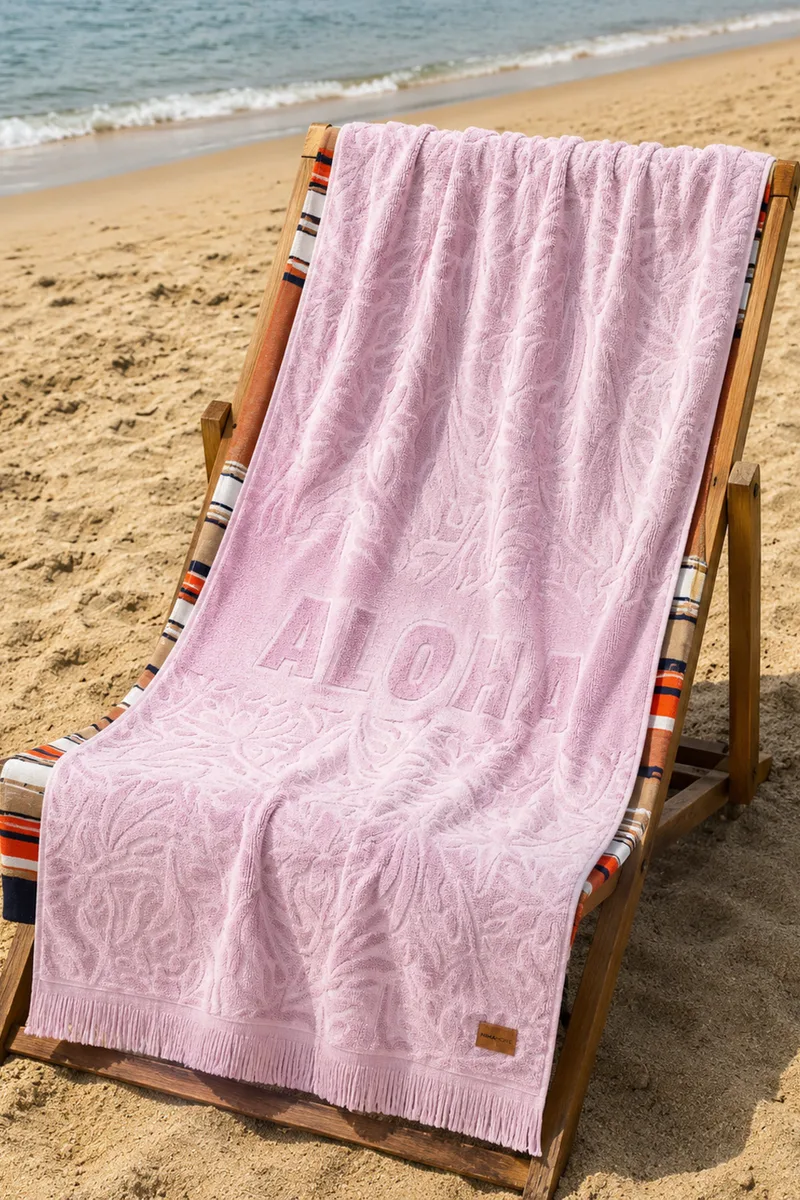 Πετσετα Θαλασσης Kiui Jacquard Nima 160x90x0cm Μονόχρωμο