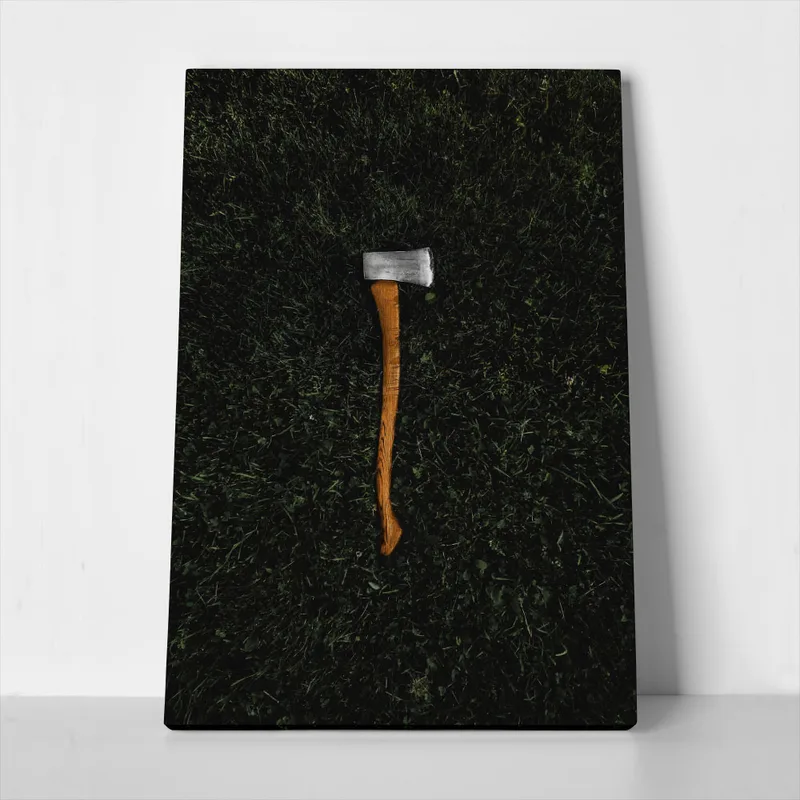 Πίνακας σε Καμβά RUSTIC FARMHOUSE AXE 3