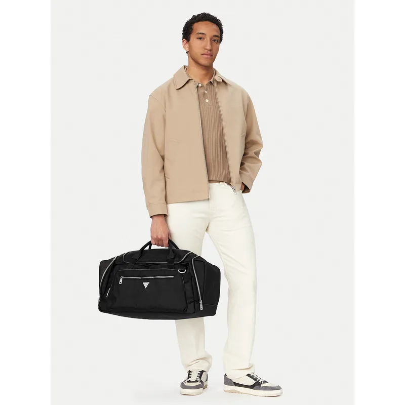 Τσάντα Σαββατοκύριακου Guess TMBEHN P6234 Μαύρο