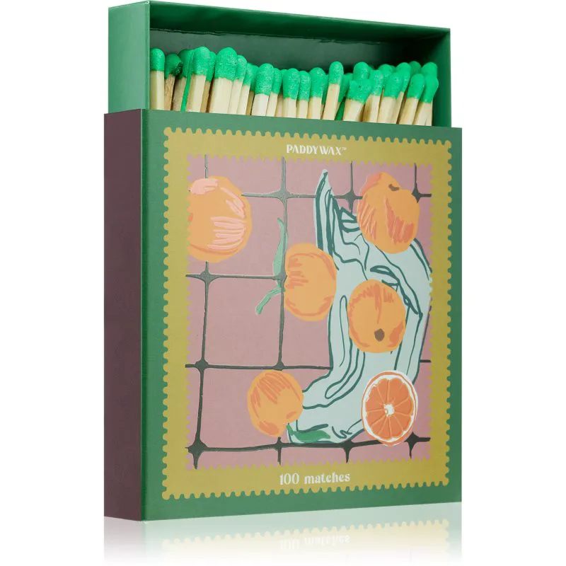 Paddywax Jumbo Boxed Oranges σπίρτα 100 ks 1 τμχ