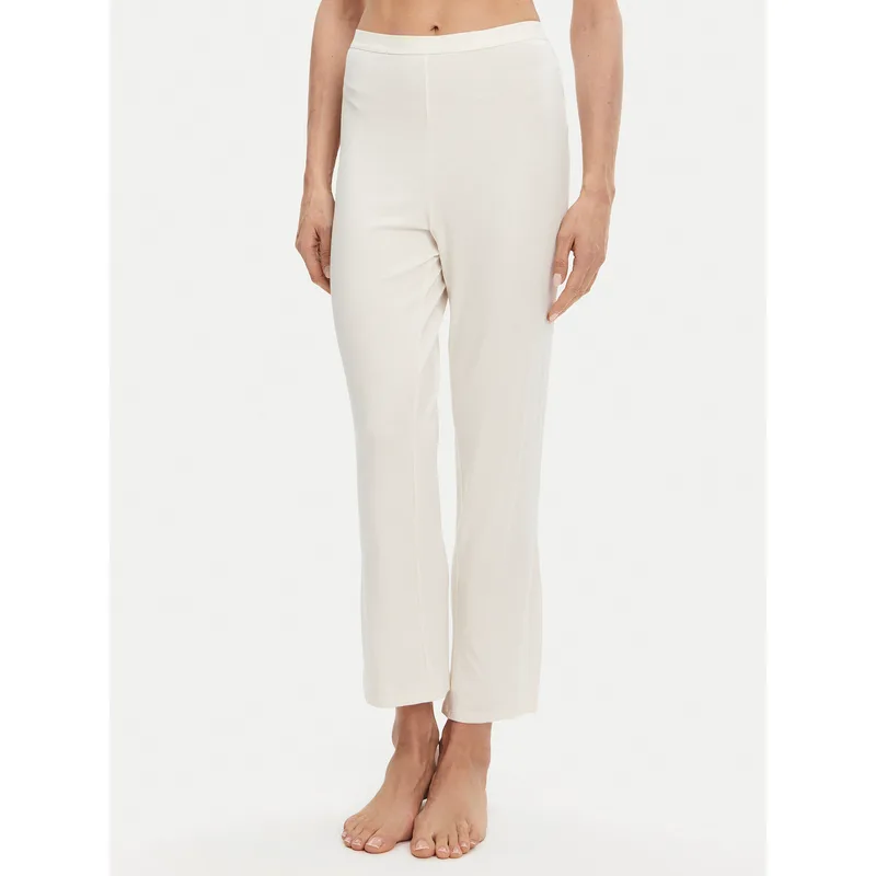Calvin Klein Underwear Παντελόνι πιτζάμας 000QS7285E Εκρού Slim Fit