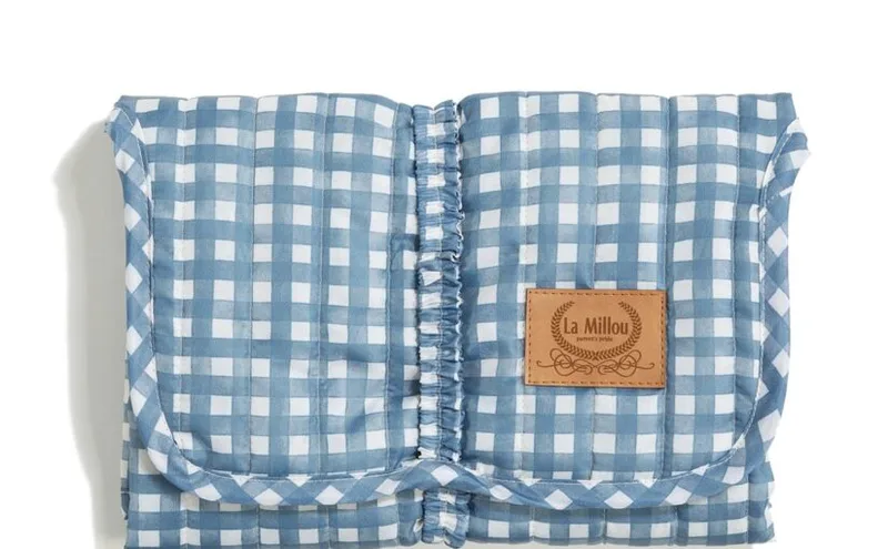 Mollet Quilted Changing Mat Nylon Berry Vichy