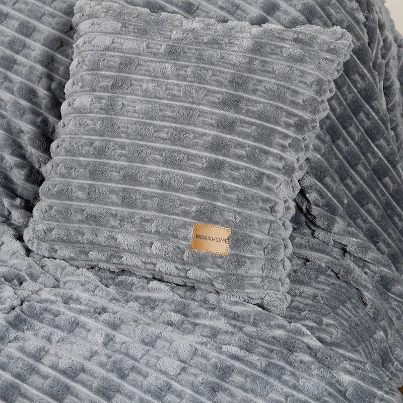 Διακοσμητική Μαξιλαροθήκη 45X45 Nima Savara Dark Gray (45x45)