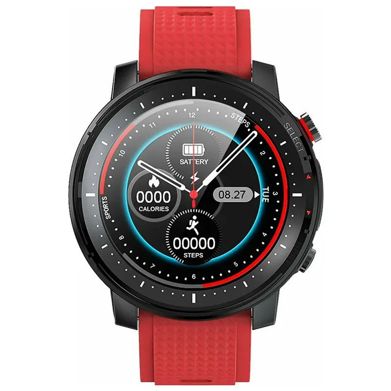 DAS.4 Smartwatch ST08 Red Rubber Strap 70072 70072