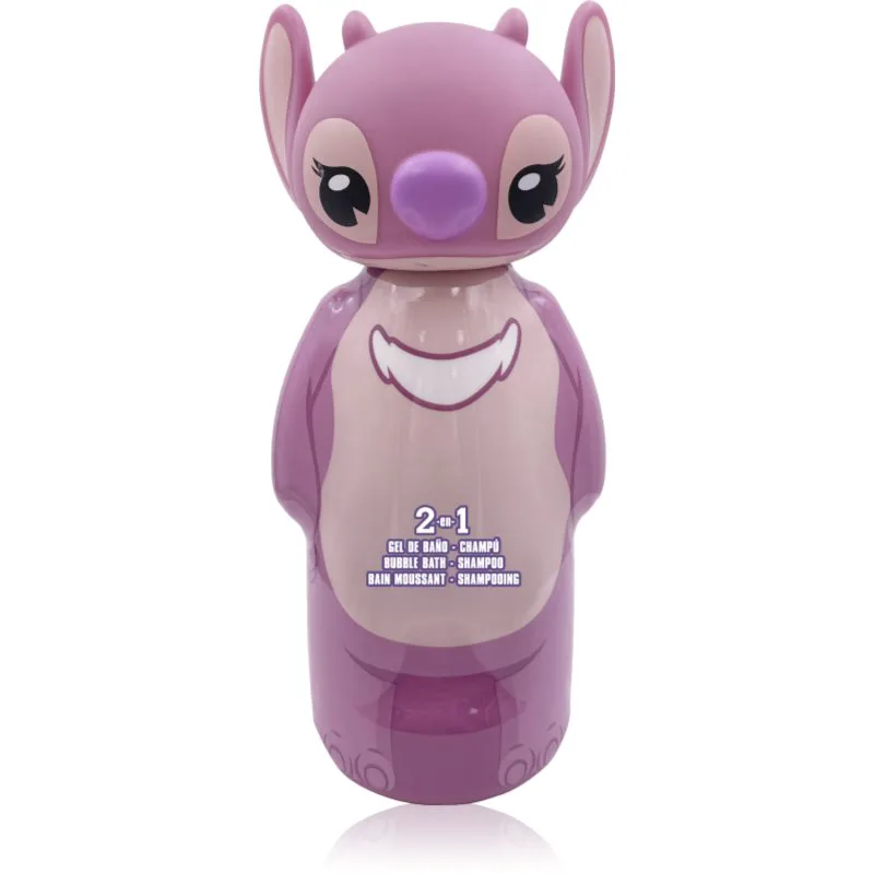 Disney Stitch Angel σαμπουάν και αφρόλουτρο για το μπάνιο 2 σε 1 για παιδιά 300 ml