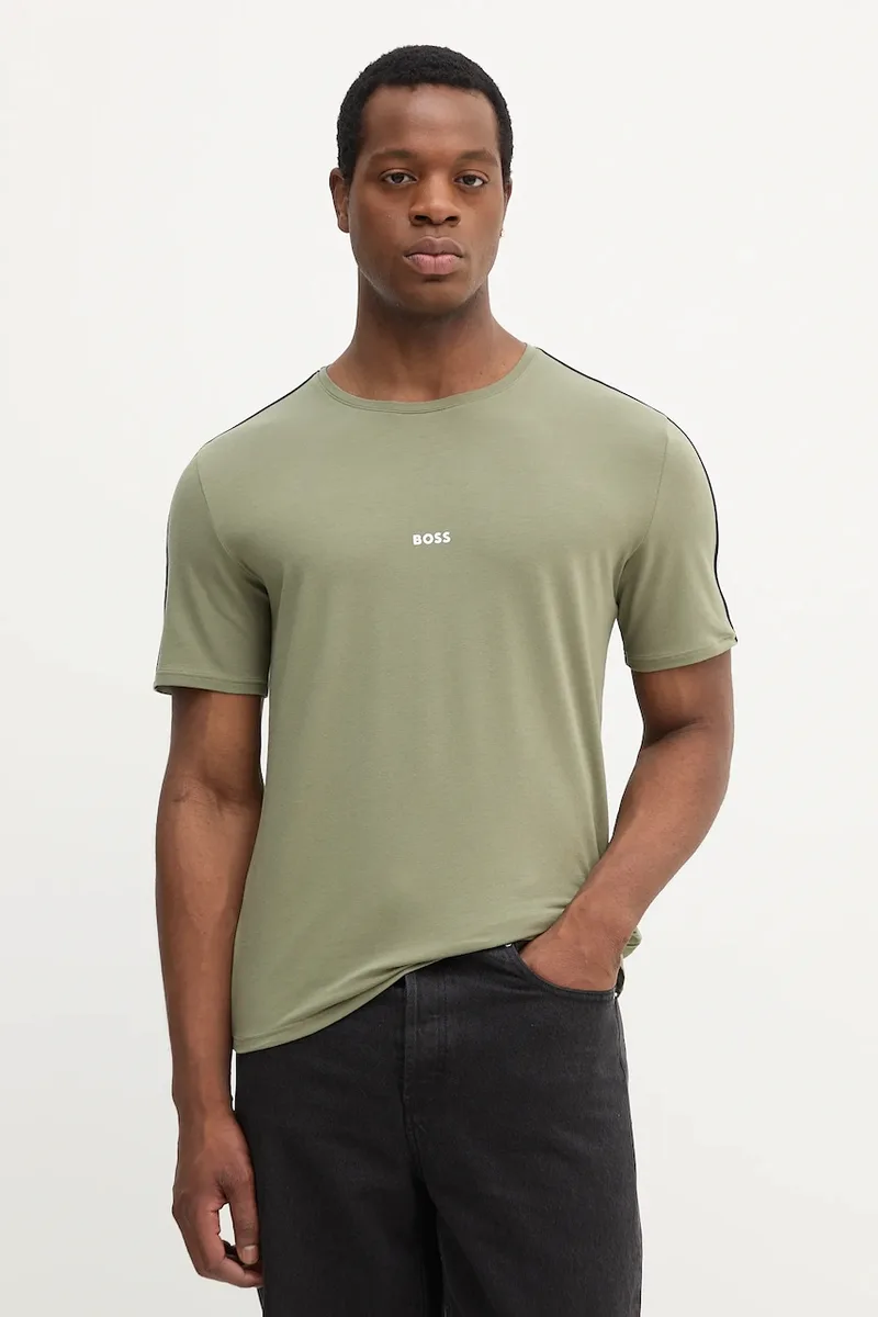 BOSS lounge t-shirt ανδρικό από βαμβάκι με ελαστάν Unique T-Shirt