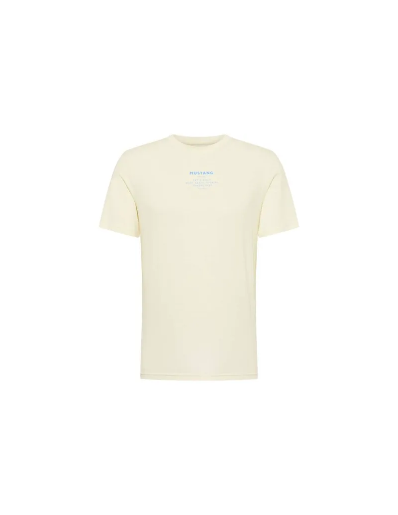 Mustang Ανδρικό T-shirt Κοντομάνικο Μπεζ 1013806-8001
